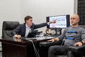 Former head of Defense Ministry department Oleksandr Liiev publicly passes polygraph in Kyiv