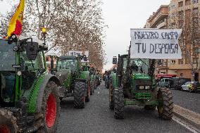 Tractors Block Spanish Roads To Demand Improvements In The Sector