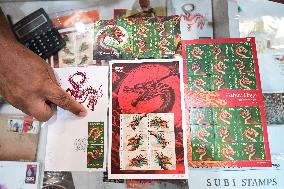 INDONESIA-JAKARTA-STAMPS-YEAR OF THE DRAGON