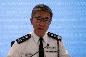 Hong Kong Police Press Conference On Law And Order Situation In 2023