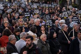 Commemoration March On The First Anniversary of Deadly Quakes - Antakya