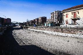 The Drought Of The Navigli In Milan