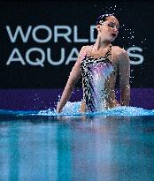 (SP)QATAR-DOHA-WORLD AQUATICS CHAMPIONSHIPS-ARTISTIC SWIMMING-WOMEN'S SOLO FREE