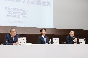 Mitsubishi Corporation, KDDI, and Lawson form capital and business alliance