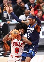 (SP)U.S.-CHICAGO-BASKETBALL-NBA-BULLS VS TIMBERWOLVES