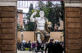 The Statue Of Emperor Constantine Reconstructed - Rome