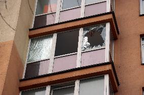 Aftermath of Russian missile attack in Kyiv
