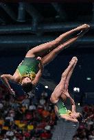 (SP)QATAR-DOHA-DIVING-WORLD AQUATICS CHAMPIONSHIPS-WOMEN-3M SYNCHRONISED