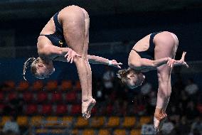 (SP)QATAR-DOHA-DIVING-WORLD AQUATICS CHAMPIONSHIPS-WOMEN-3M SYNCHRONISED