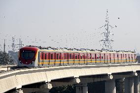 PAKISTAN-LAHORE-CHINA-CPEC FRAMEWORK-ORANGE LINE METRO TRAIN