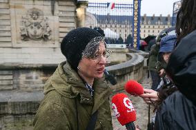 Ceremony In Paris To Pay Tribute To The 42 French Citizens Killed  In Israel