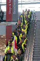 Lufthansa Ground Workers On Strike In Duesseldorf