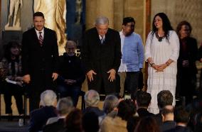 Andrés Manuel López Obrador, President Of Mexico, Commemorates 85th Anniversary Of The National Institute Of Anthropology And Hi