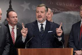 Sen. Cruz Hold A Border Bill Press Conference