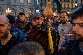 Catalan Farmers Protest In Barcelona