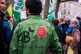 Rally Of Organic Farmers In Front Of The National Assembly - Paris