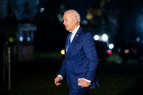 Biden returns to White House from fundraisers in New York City