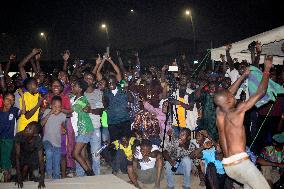 Football Fans Celebrate Nigeria's Victory Over South Africa In Lagos