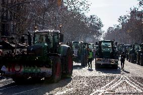Farmers Demonstration In Barcelona