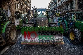 Farmers Demonstration In Barcelona