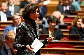 Session Of Questions To The Government At The Senate In Paris, France
