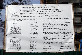 Restoration of war-damaged high-rise buildings in Irpin