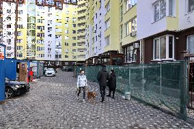 Restoration of war-damaged high-rise buildings in Irpin