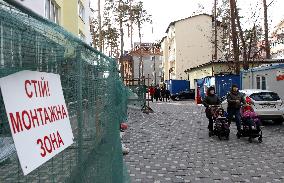 Restoration of war-damaged high-rise buildings in Irpin