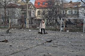 Aftermath of nighttime Russian drone attack on Odesa