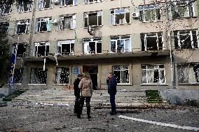 Aftermath of nighttime Russian drone attack on Odesa