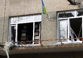 Aftermath of nighttime Russian drone attack on Odesa