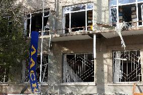 Aftermath of nighttime Russian drone attack on Odesa