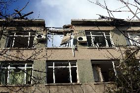 Aftermath of nighttime Russian drone attack on Odesa