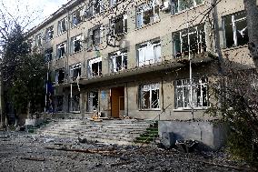 Aftermath of nighttime Russian drone attack on Odesa