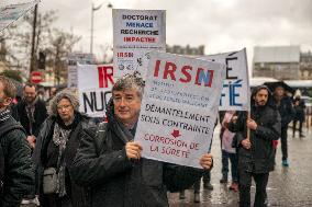 Demonstration Against The Merger Between ASN And IRSN - Paris