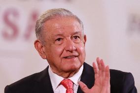 Mexico’s President Lopez Obrador Briefing Conference