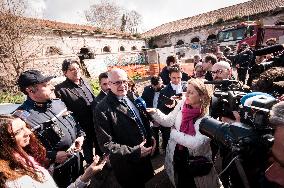 The Mayor Of Rome, Roberto Gualtieri, At The Former Slaughterhouse