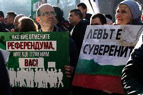 Protest In Sofia.