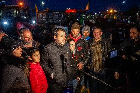 Matteo Salvini In L'Aquila, Italy