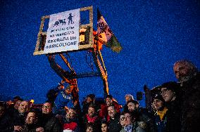 Matteo Salvini In L'Aquila, Italy