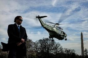 DC: President Joe Biden Departs the White House
