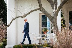 Biden departs White House on Marine One, February 8, 2024