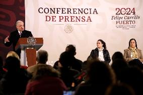 Mexico’s President, Lopez Obrador News Conference