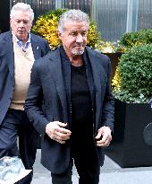 Sylvester Stallone And Wife Exit Their Hotel - NYC