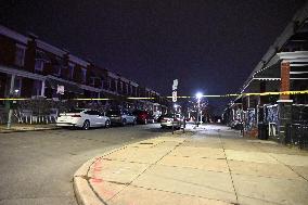 Two People Wounded In A Shooting In Baltimore Maryland