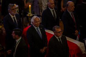 Funeral Of Former President Sebastián Piñera In Chile.