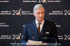 King Philippe At Foreign Trade Agency's New Year Reception - Brussels