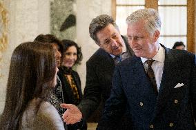 King Philippe At Foreign Trade Agency's New Year Reception - Brussels