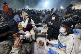 Barbecue festival in northern Japan