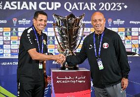 Press Conference Qatar V Jordan-AFC Asian Cup Qatar 2023